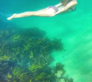 Swimming at Narooma Beach, NSW. Photo: Shobes22