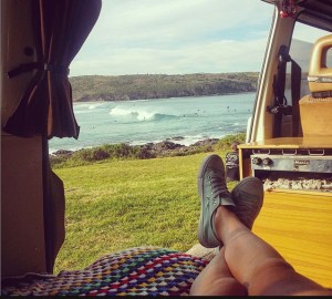View of Killalea Beach from campervan. Photo: TheSeaWillHaveHerWay