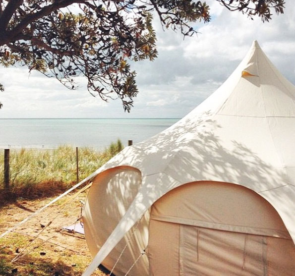 Camping by the beach. Mornington Peninsula, Victoria, Australia. Photo: Aisha_Jade