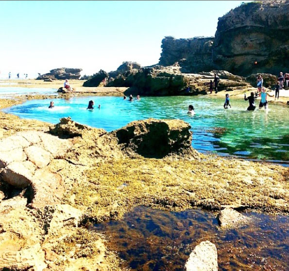 Rockpool swimming at Back Beach, Sorrento, Mornington Peninsula, Victoria, Australia. Photo: HelloItsMary