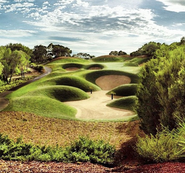 Eagle Ridge Golf Course near Mornington Hot Springs, Mornington Peninsula.  Victoria, Australia. Photo: EagleRidgeGolf