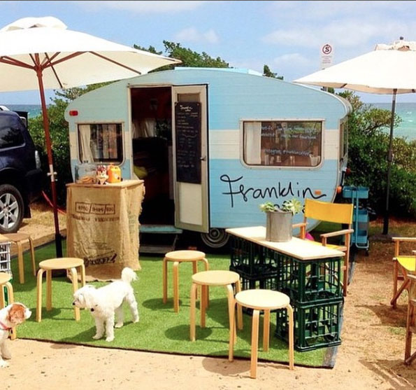dog-friendly Franklin Coffee, Mornington Peninsula, Victoria, Australia