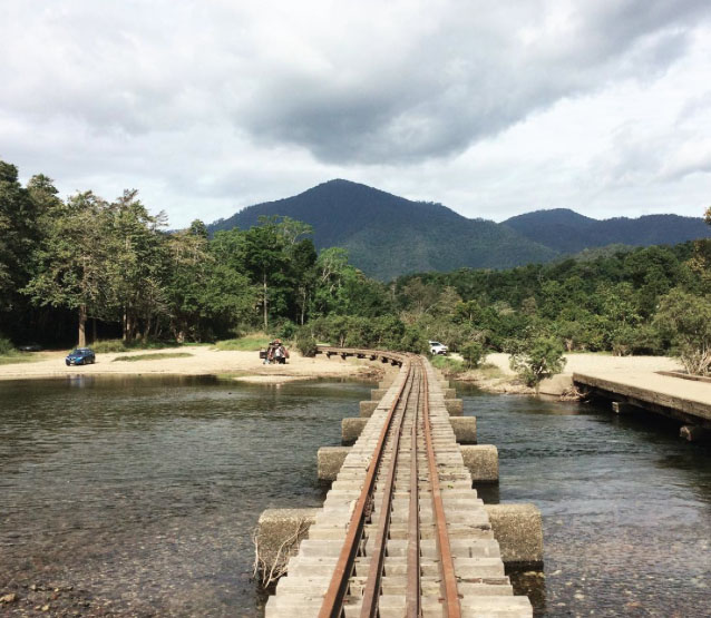 Old cane train bridge at Ross and Locke Park near Cairns. Photo: JessicaEVD