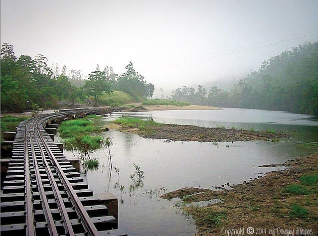 Old cane train bridge at Ross and Locke Park near Cairns. Photo: MapleWoodz