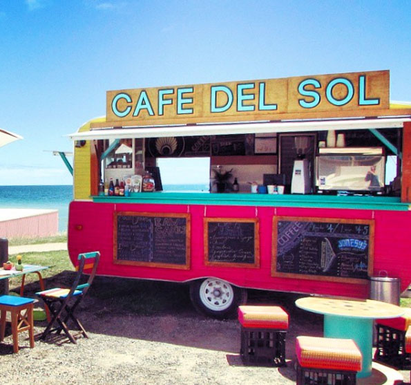Cafe Del Sol, Safety Beach, Dromana. Mornington Peninsula, Victoria, Australia. Photo: CafeDelSolCaravan