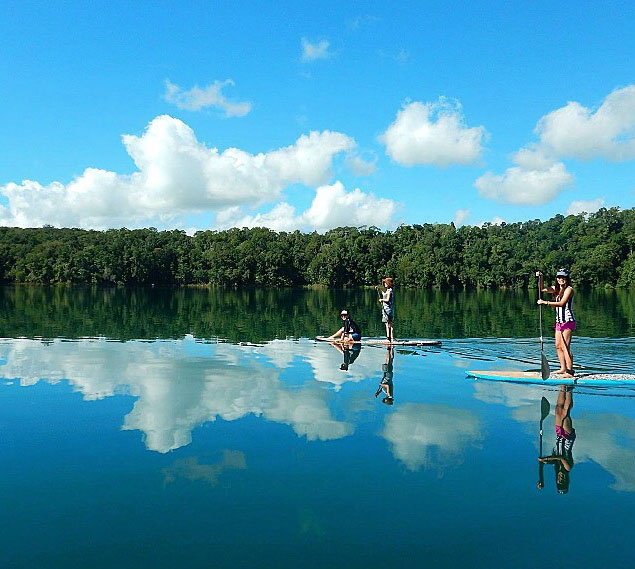Lake Eachem crater lake near cairns. Photo: SupMate_Cairns